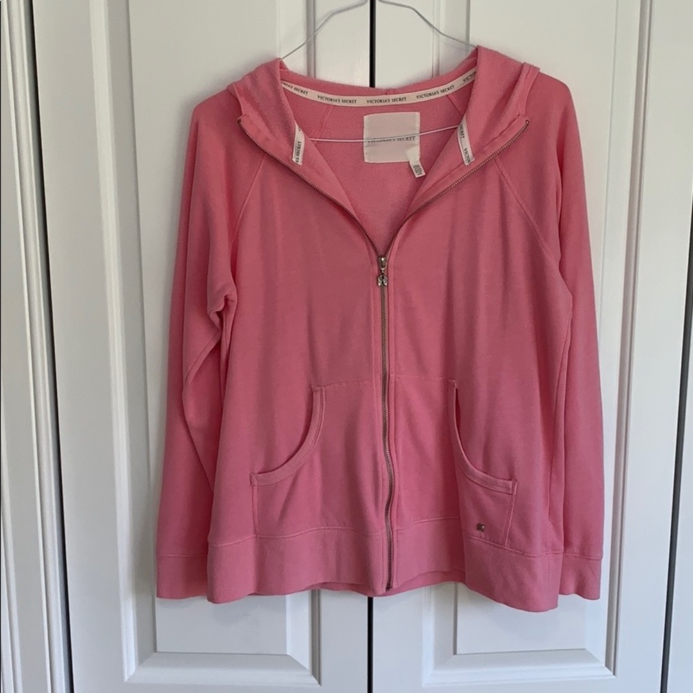 Pink Victoria’s Secret zip-up Hoodie